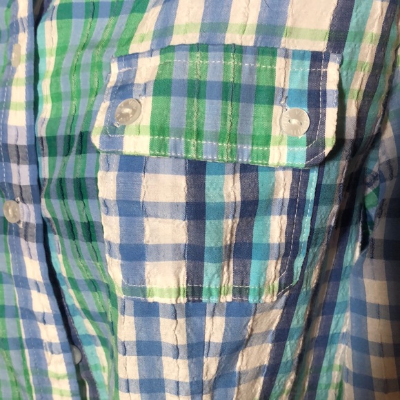 EUC ALIA PETITE BLOUSE SIZE 14P LS/ROLL UP!!! - Picture 8 of 8